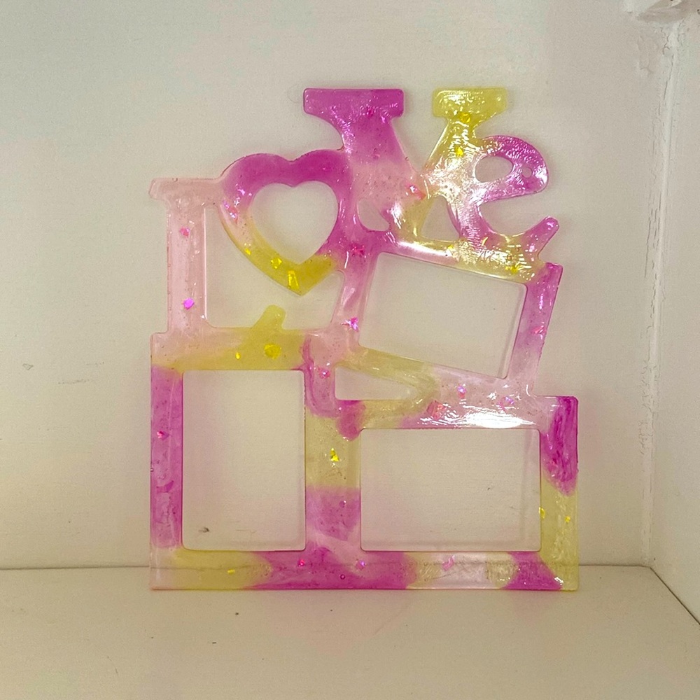 LOVE photo frame. Handcrafted